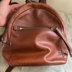Fossil | Bags | Fossil Brown Leather Backpack With  display picture 2